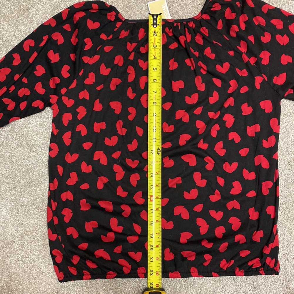 💛🆕Michael Kors black & red blouse - Picture 5 of 8